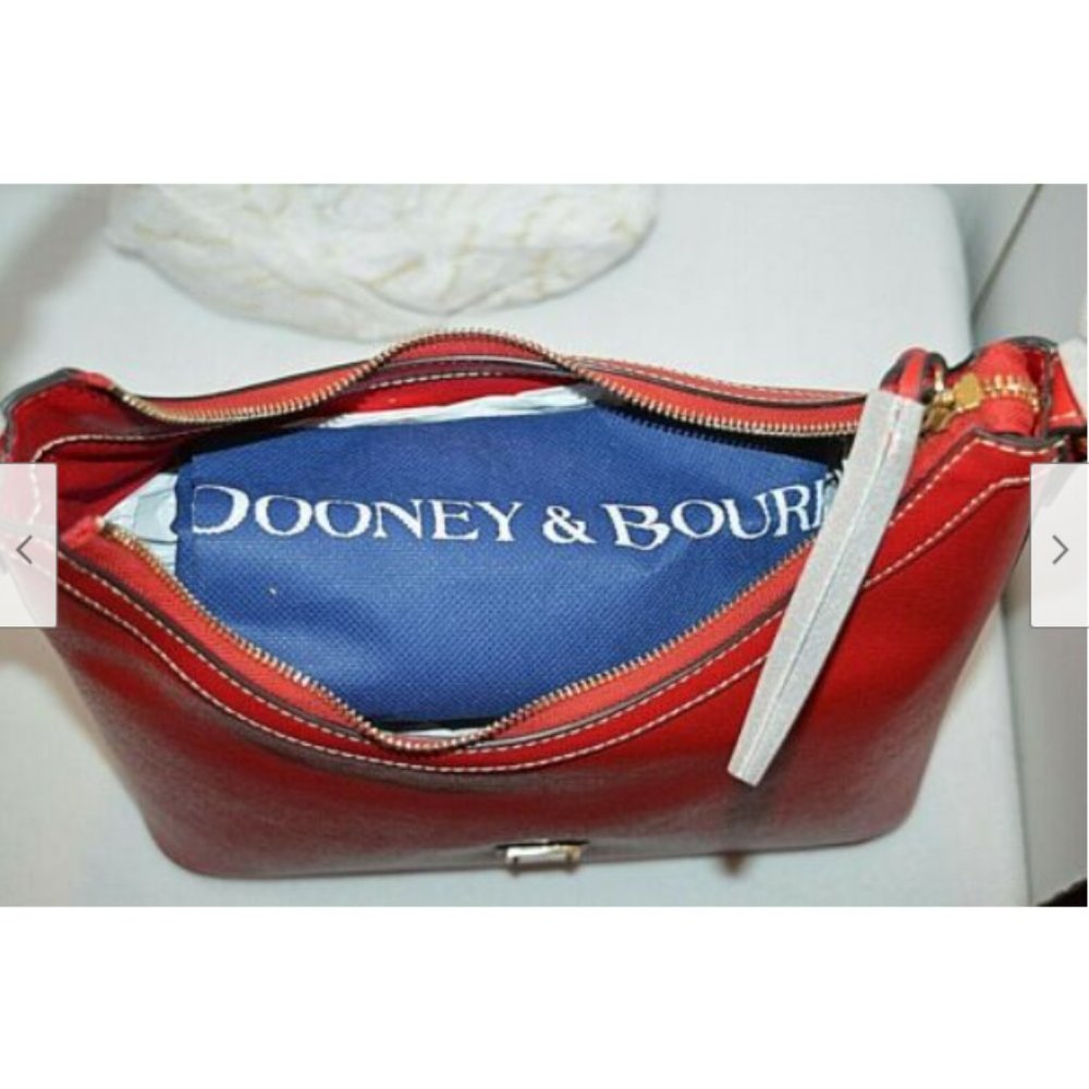 Dooney & Bourke Saffiano Italian Leather Red Bag - Picture 8 of 11